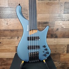 Ibanez EHB1005F Fretless 5-string Bass Guitar, Artic Ocean Matte, Gig Bag, 775