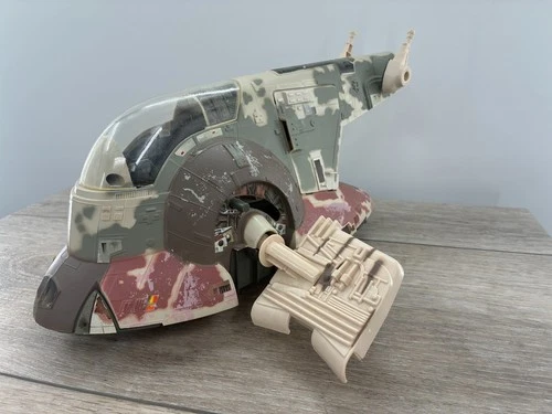 Vintage Star Wars POTF Boba Fett's Slave I Action Figure Vehicle Kenner 1996