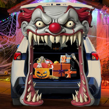 Halloween Trunk or Treat Car Decorations Kit,Horror Movie Halloween Car Decorati
