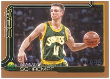 Detlef Schrempf 2025-26 Topps NBA Gold #/2025 Supersonics