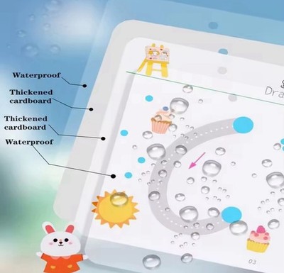 3pcs Reusable Tracing Workbook Set for Toddlers Writing & Drawing Practice