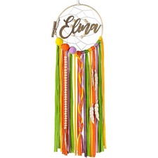 Persnalized Dream Catcher for Girls - Baby Bedroom Decor for Wall Rainbow