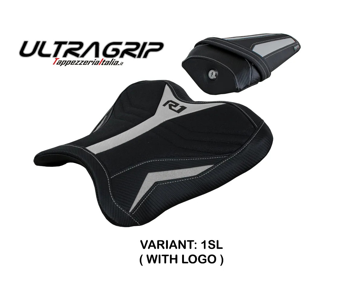 Seat saddle cover Kagran Ultragrip Silver (SL) TPZ Italia YAMAHA R1 2015 2022