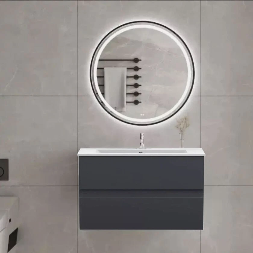 D PRO T Bathroom Vanity 500 600 700 800 Grey Unit Wall Hung Basin WC Toilet Tap Sink