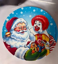 Vintage 1997 McDonald’s Christmas Plate – McNuggets/Santa/Ronald. NEVER USED