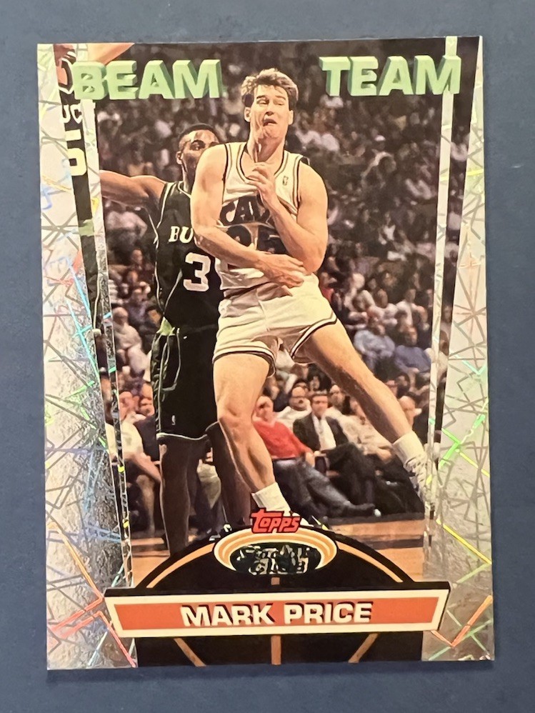 1992-93 Topps Stadium Club Mark Price Beam Team #13 Cleveland Cavaliers