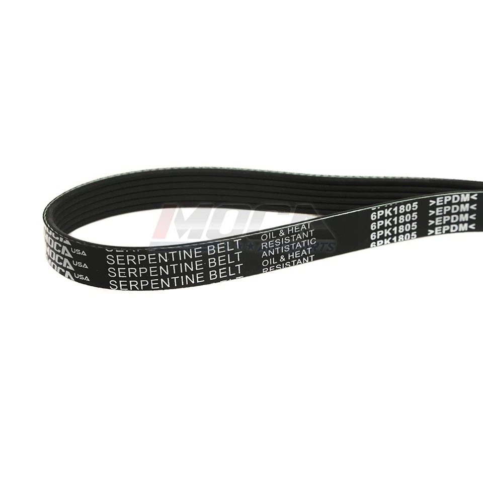 Conjunto de correa y tensor Serpentine y polea para 08-15 Nissan Rogue Select 2,5 L Foto 2 de 4