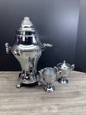 Beautiful Vintage 1940 United Electric Percolator Coffee Set 840A Complete Nice!
