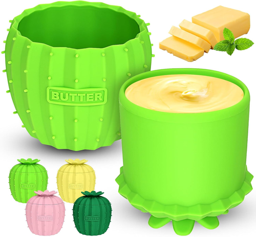 Butter Crock with Lid for Countertop,French Butter Keeper Dish Holder with Lid f - Picture 11 of 12