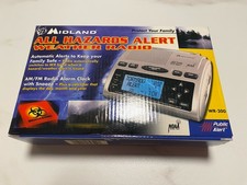 MIDLAND WR-300 AM/FM Alert Weather Radio, Alarm Clock, NOAA Public Hazards Alert