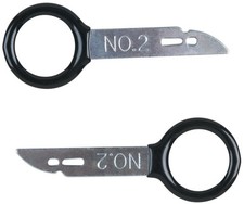 KS TOOLS Outil de déverrouillage d’autoradio/GPS, 2 pcs, pour Becker et autre...