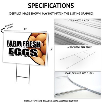 Brats Die Cut Yard Sign & Stake outdoor plastic coroplast window
