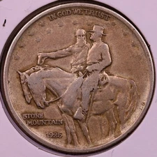 1925-P Stone Mountain Commemorative Half Dollar VF+ ***RARE ORIGINAL COIN***