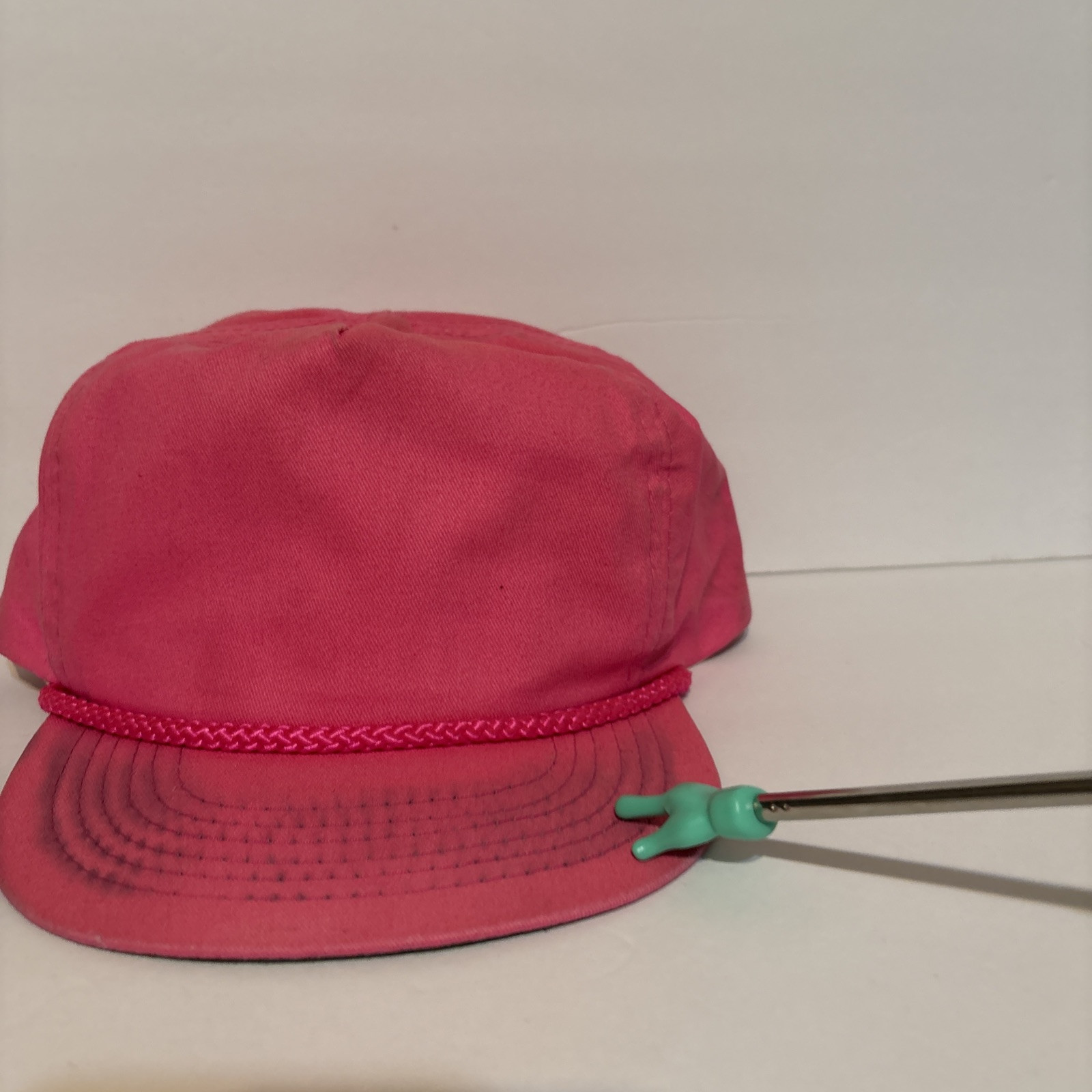 Vintage 80’s San Sun Pink Adjustable Trucker Hat & Rope