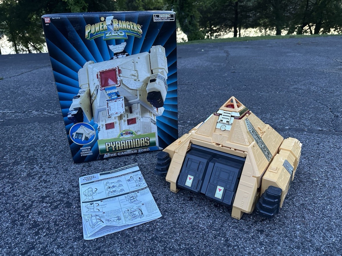 Vintage 1996 Power Rangers Zeo Pyramidas Carrier Zord Toy Complete