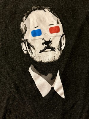 Bill Murray 3D Glasses CHIVE TEES Women s Small T shirt Black fitted 