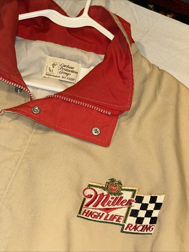 Vintage Miller High Life Racing Jacke Herren 2XL Carlson Group Stain Beer😇💯 - Bild 3 von 20