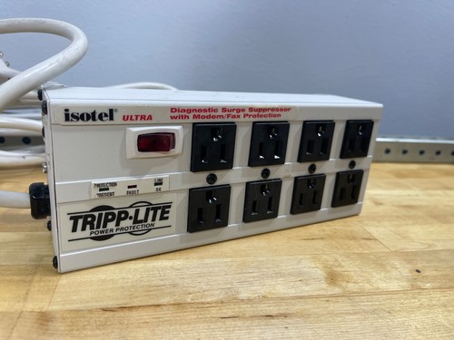 MINT: Tripp Lite ISOTEL 8 ULTRA Multimedia Surge Protector Working & Tested - Zdjęcie 4 z 11