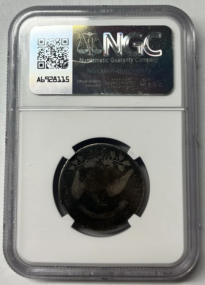 1818 CAPPED BUST 25C G 4 NGC - Image 2 of 4