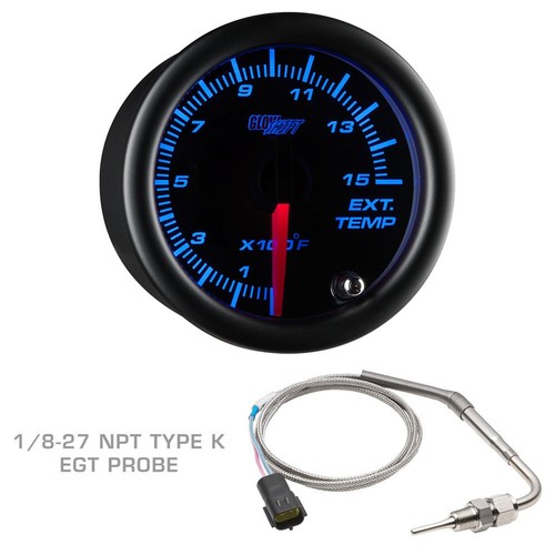 Medidores de temperatura trans GlowShift T7 Boost EGT + cápsula de triple pilar para 95-98 Chevy C/K - Imagen 4 de 7