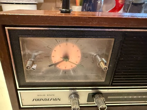 60’s Vintage - Working - WESTCLOX Solid State AM/FM Clock Radio SOLID STATE SOUN - Bild 2 von 5