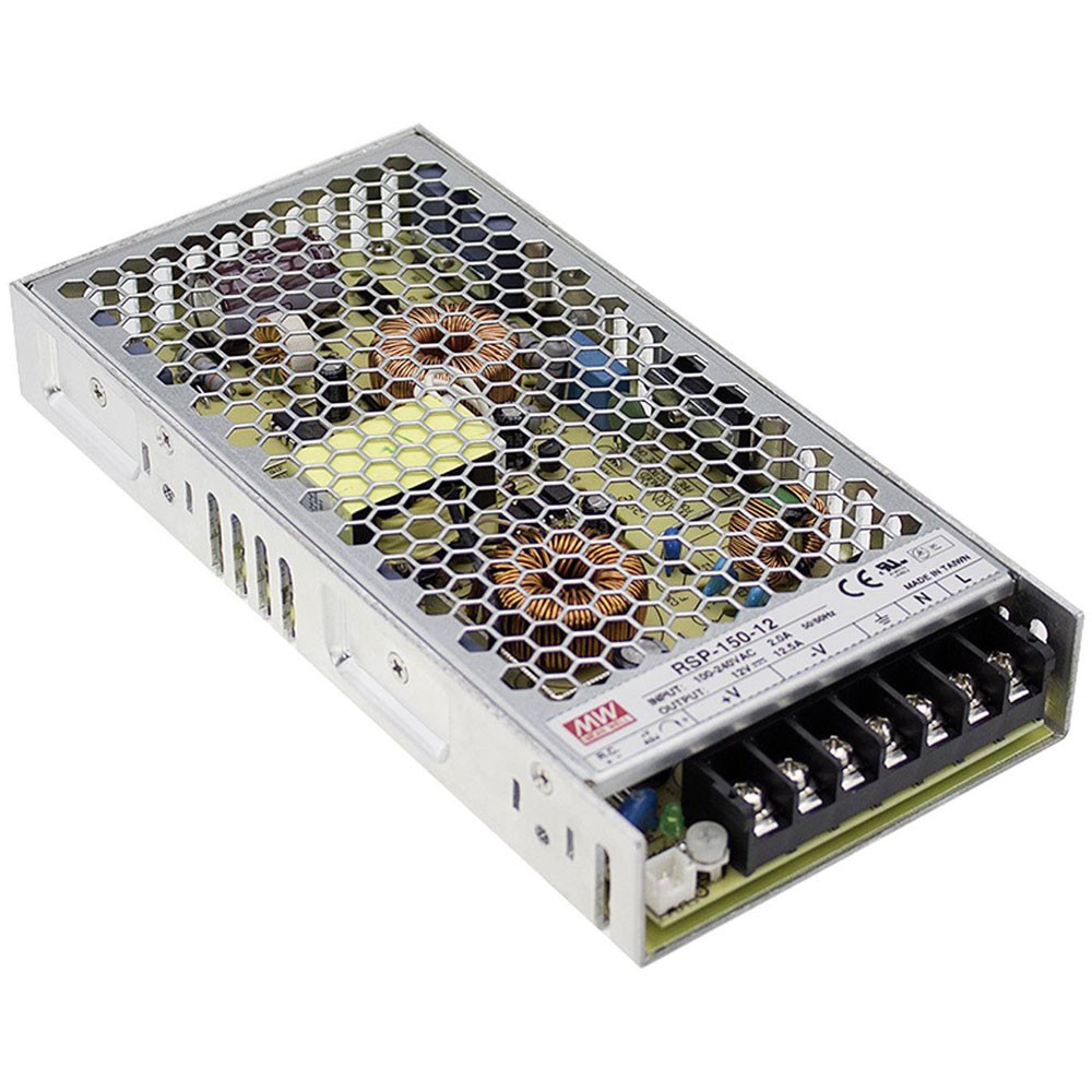 Mean Well RSP Series PSU 12V 12.5A 150W Low Profile Enclosed