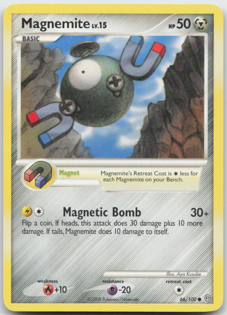 Magnemite 66/100 Common Stormfront Pokemon TCG LP
