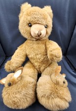 VTG SCHMID Gordon Fraser Teddy Bear Musical Windup Jointed Bunny Slippers 1984