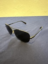 Coach HC7074 L1648 Aviator Sunglasses 900387 Black / Dark Grey Discontinued