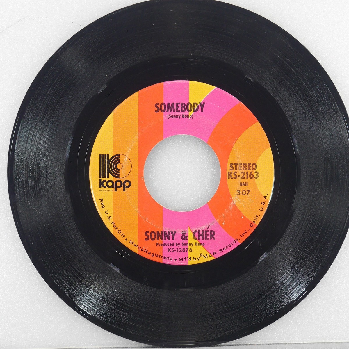 SONNY CHER Somebody / Cowboys Work Is Never Done KAPP RECORDS KS