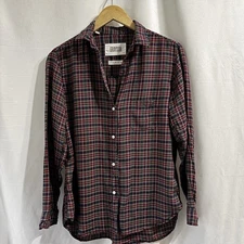 Grayson by Frank & Eileen Shirt Small Size 2 The Hero Red Blue Plaid Button Up