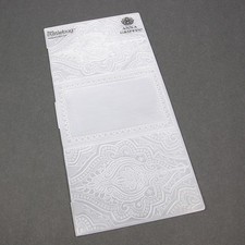 Cricut Cuttlebug Anna Griffin Embossing Folder PAISLEY ACCORDION CARD 12"x5.5"