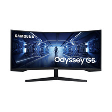 Image of Samsung 34" Odyssey Gaming Monitor Curved G55T UWQHD LC34G55TWWPXXU New Open Box