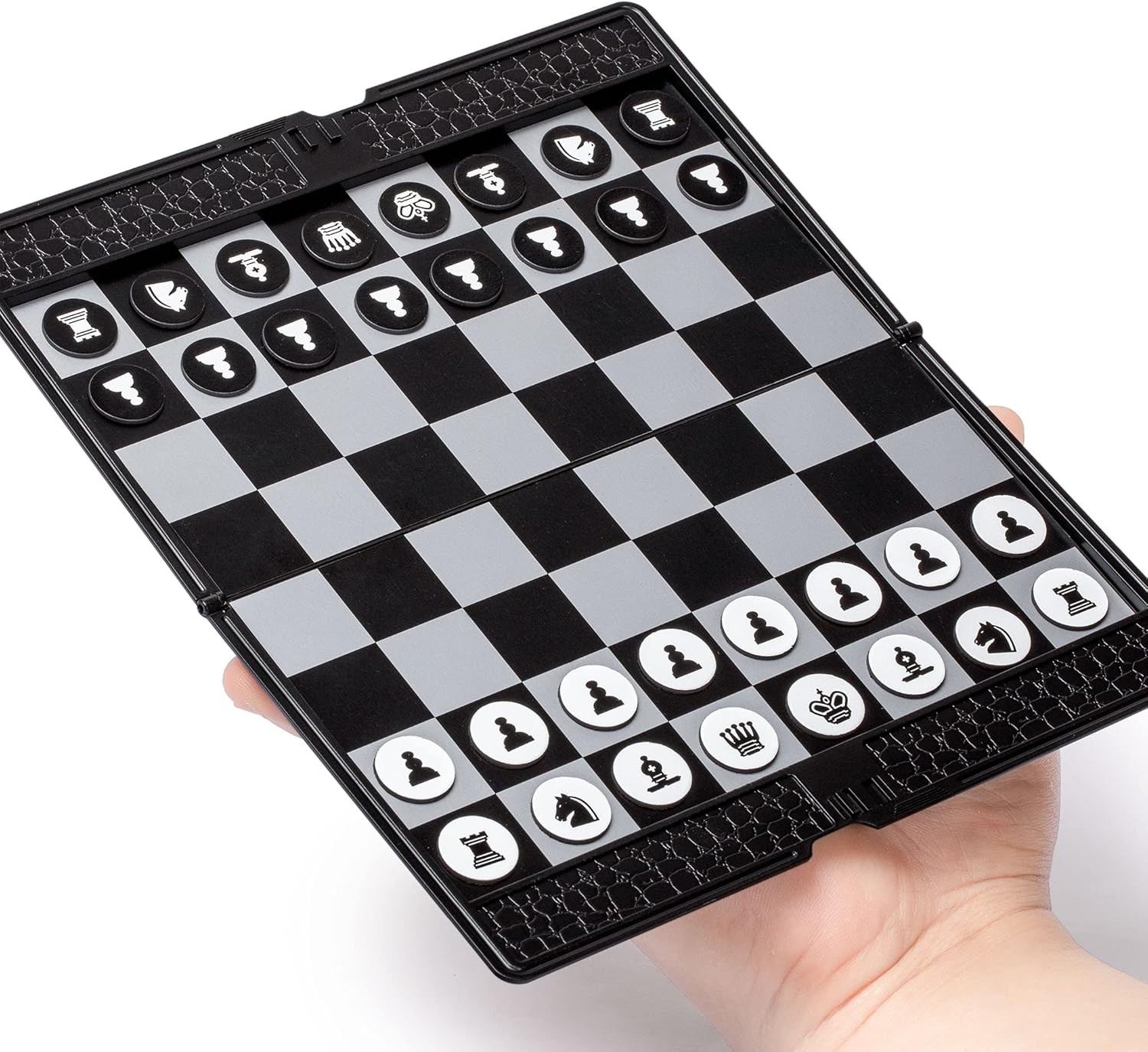 Yellow Mountain Imports Magnetic Travel Foldable Chess Wallet 7.9'(20cm) 