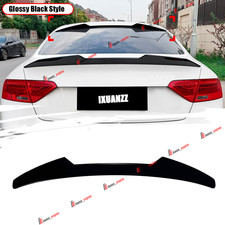 Heckspoiler Spoilerlippe für Audi A5 8T Coupe ab 2007-2016  SCHWARZ GLANZ
