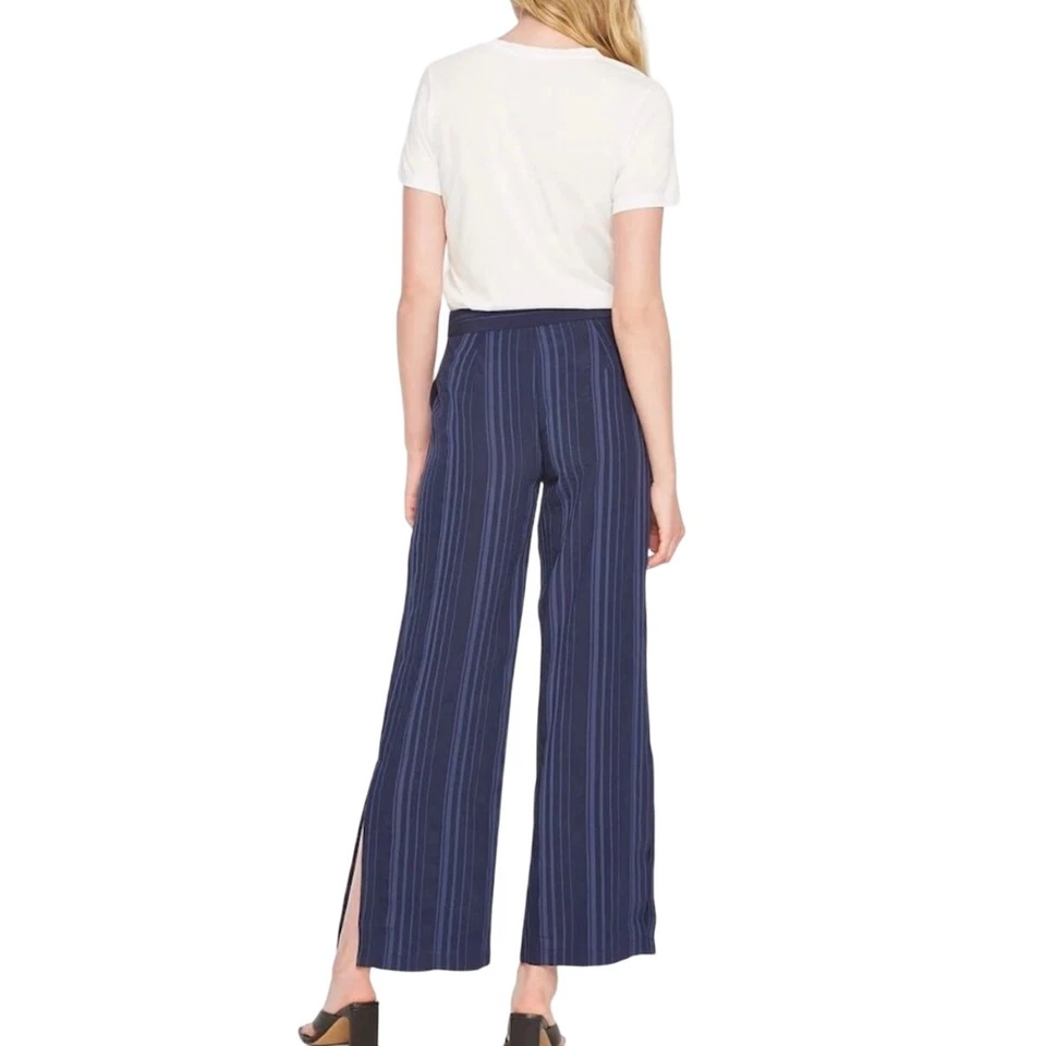 CLUB MONACO SONYAH STRIPED TROUSER PANTS IN MARITIME BLUE NWT WOMEN'S SIZE 4 - Image 4 of 4