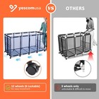 Yescom 2 Pack Mesh Pool Storage Bin Rolling Cart Noodle Holder Organizer Large — photo 6