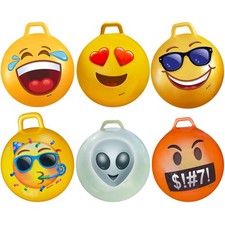 Giant Bouncy Hopper Ball Set of 6 for Outdoor Games and Group Activities