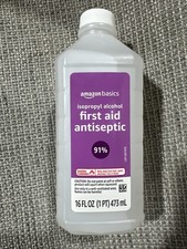 NewAmazon Basics Isopropyl Alcohol 91 First Aid Antiseptic Exp. 2028