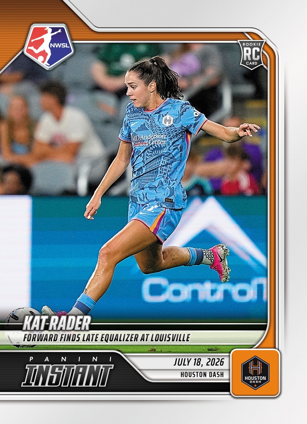 *PRESALE* 2026 Panini Instant NWSL Kat Rader RC #112 ~ Houston Dash