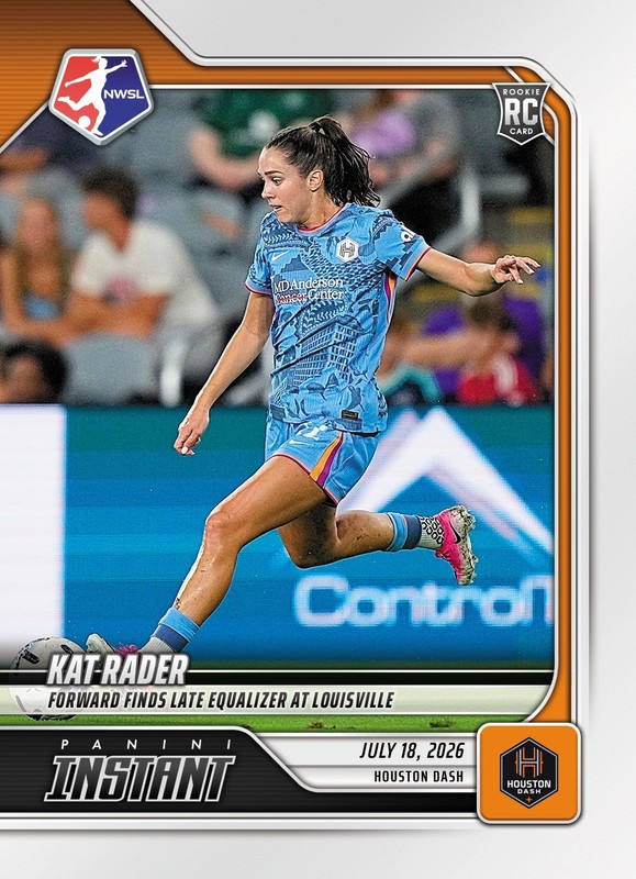 *PRESALE* 2026 Panini Instant NWSL Kat Rader RC #112 ~ Houston Dash