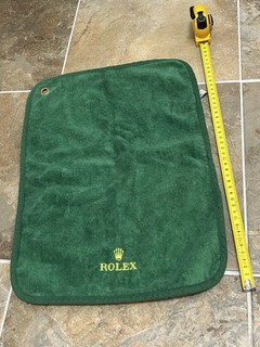Large Official Rolex Green 100% Cotton Cleaning Cloth – Authentic