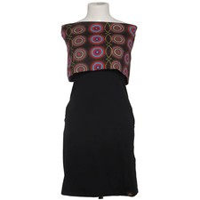 Chapati Design, Kleid, Größe: M, Schwarz/Mehrfarbig, Bio-Baumwolle #d1U