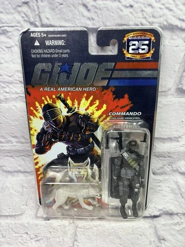 GI Joe 25th Anniversary Commando Snake Eyes with timber Action Figure hasbro