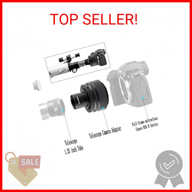 Telescope Camera Adapter Mount for Full-Frame mirrorless Canon EOS R Series - wi