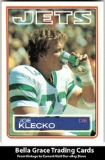 1983 Topps #346 Joe Klecko New York Jets NFL Football