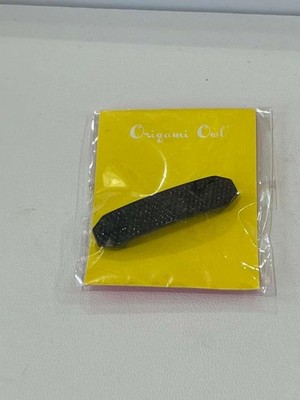 Origami Owl Black Silver Crystal Pavé Bar Slider for Leather Bracelet