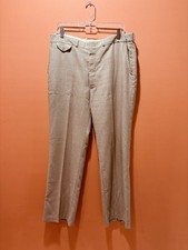 Vintage Farah Dress Pants Mens Size Medium 36x30 Flat Front Disco 70s FLAWS 