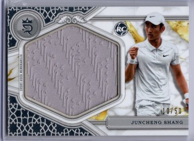 2024 Topps Royalty Tennis ROOKIE JUMBO RELIC Juncheng Shang JERSEY 10/50