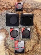 Lot of 5 Opteka Camera Lens Filters 77mm & 86mm UV CPL HD2 Polarizer Set Read